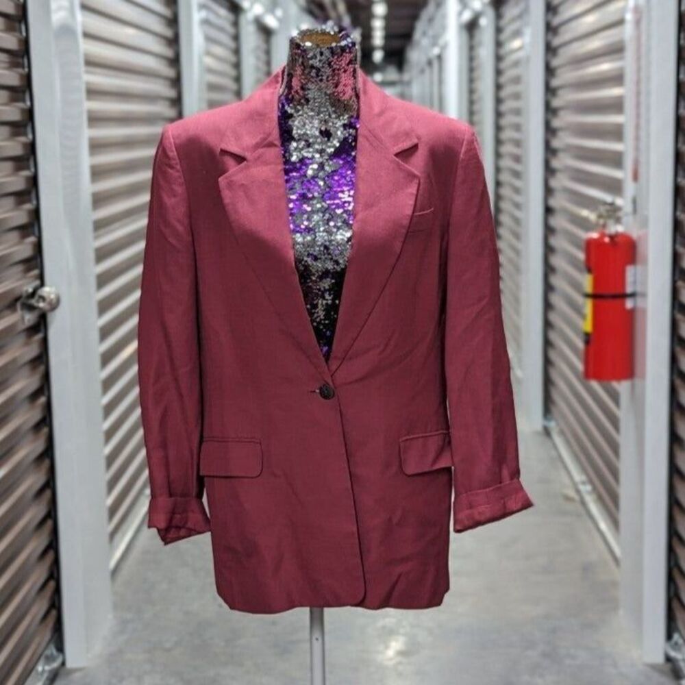 Vintage Talbots Size 12 Pink Suit Jacket Blazer Old Money Preppy Quiet Luxury